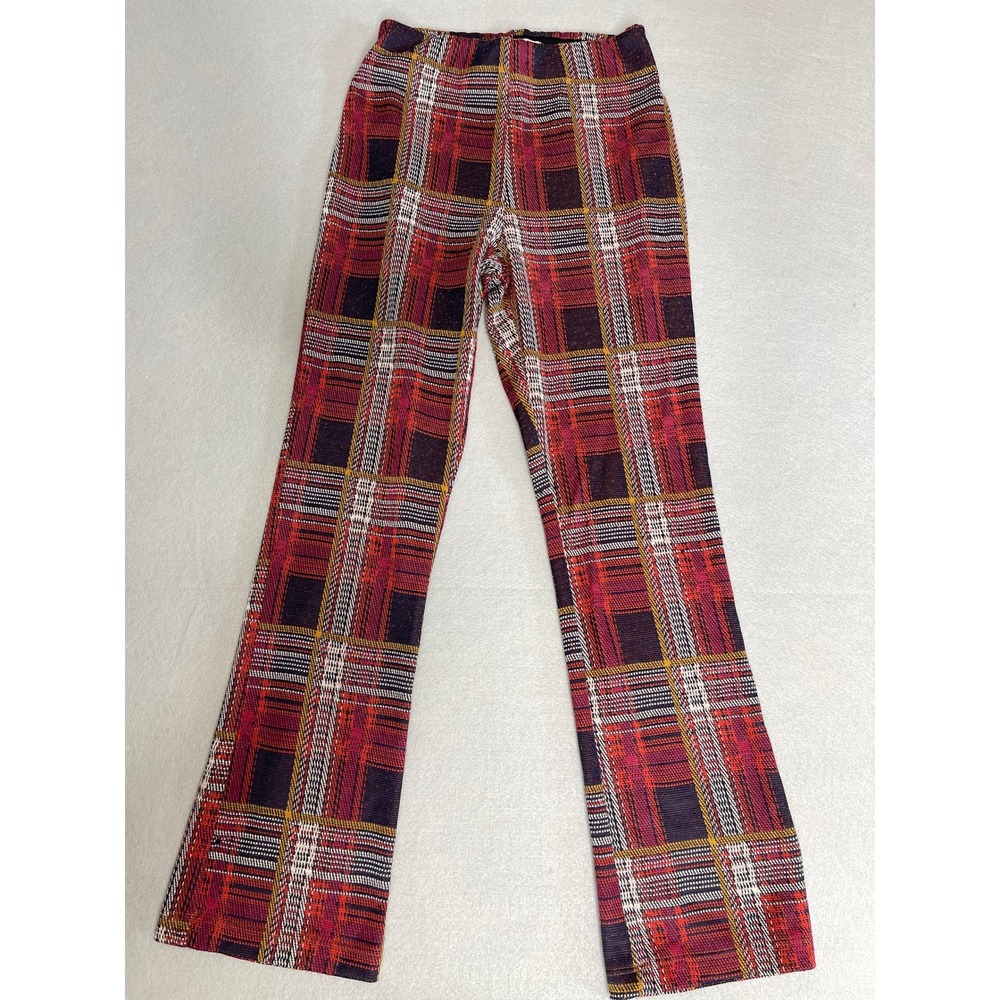 Altar'd State Plaid Cropped Pants Preppy Clueless Dark Academia